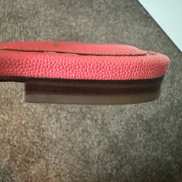 Women's Coral/Pink Slide Sandals 8 - Picture 3 of 9